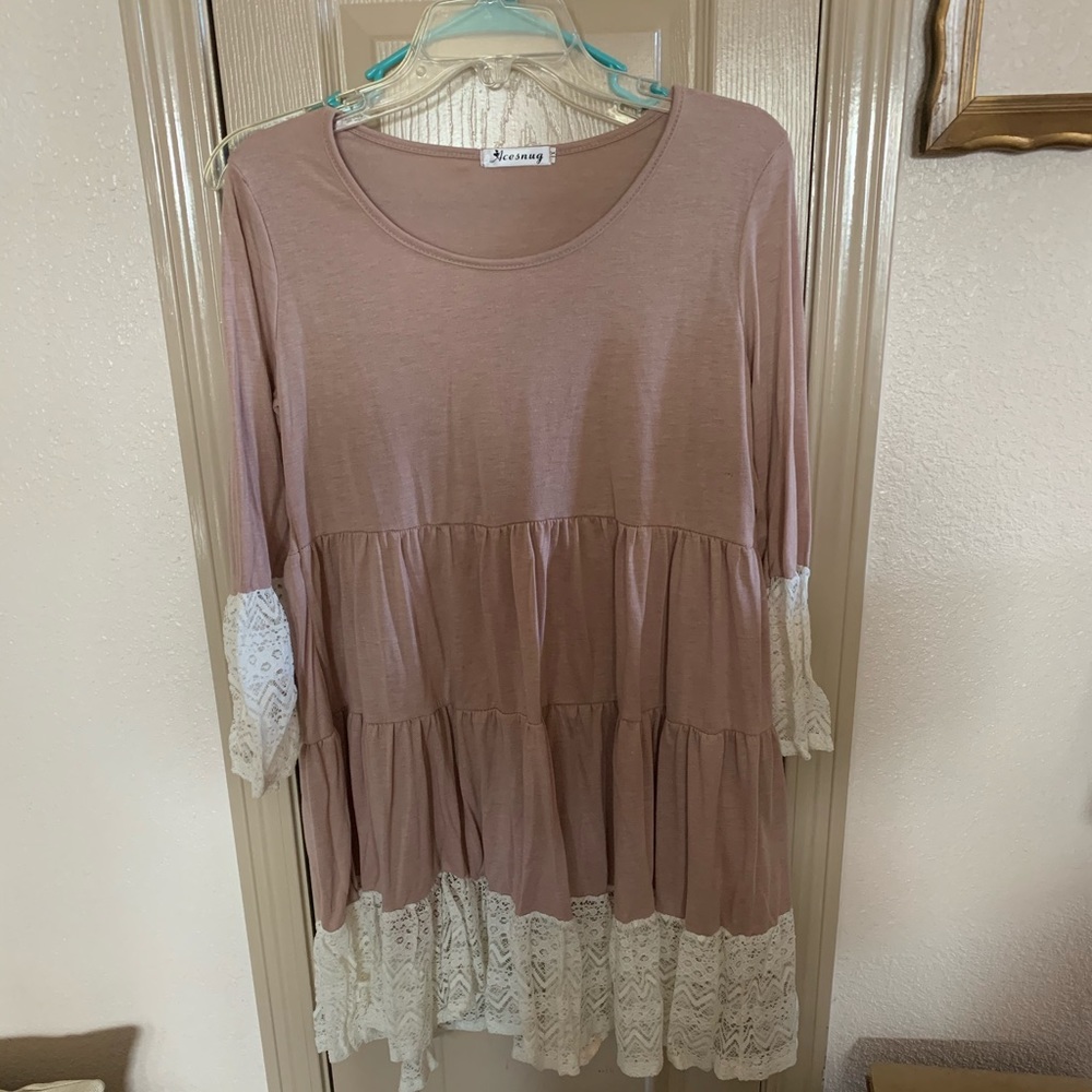 New boutique boho tunic dress xl